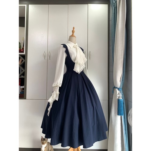 托胸jsk衬衫优雅风学院风