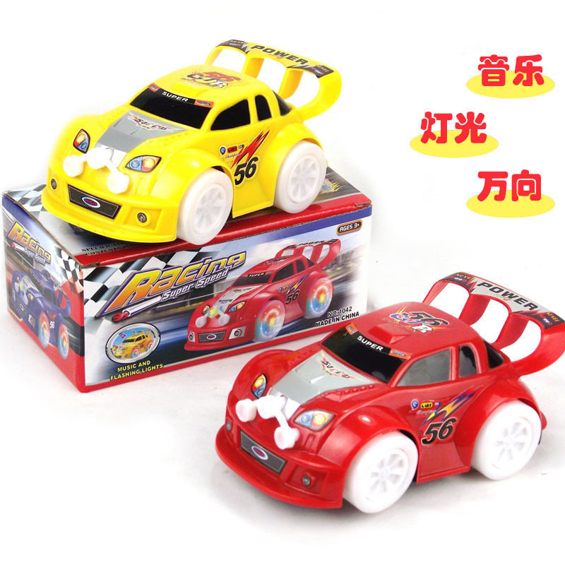 万向车极速之星 超炫万向玩具车 发光音乐电动 地摊热卖玩具批发