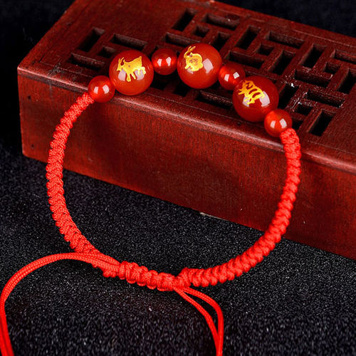 极速十二生e肖红绳三合手链 属虎马狗蛇牛鸡猴鼠龙男女士手串创意