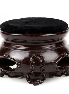 速发树脂底座紫砂壶花瓶柜台摆架复古展示具道件镂空手镯圆鼓展示