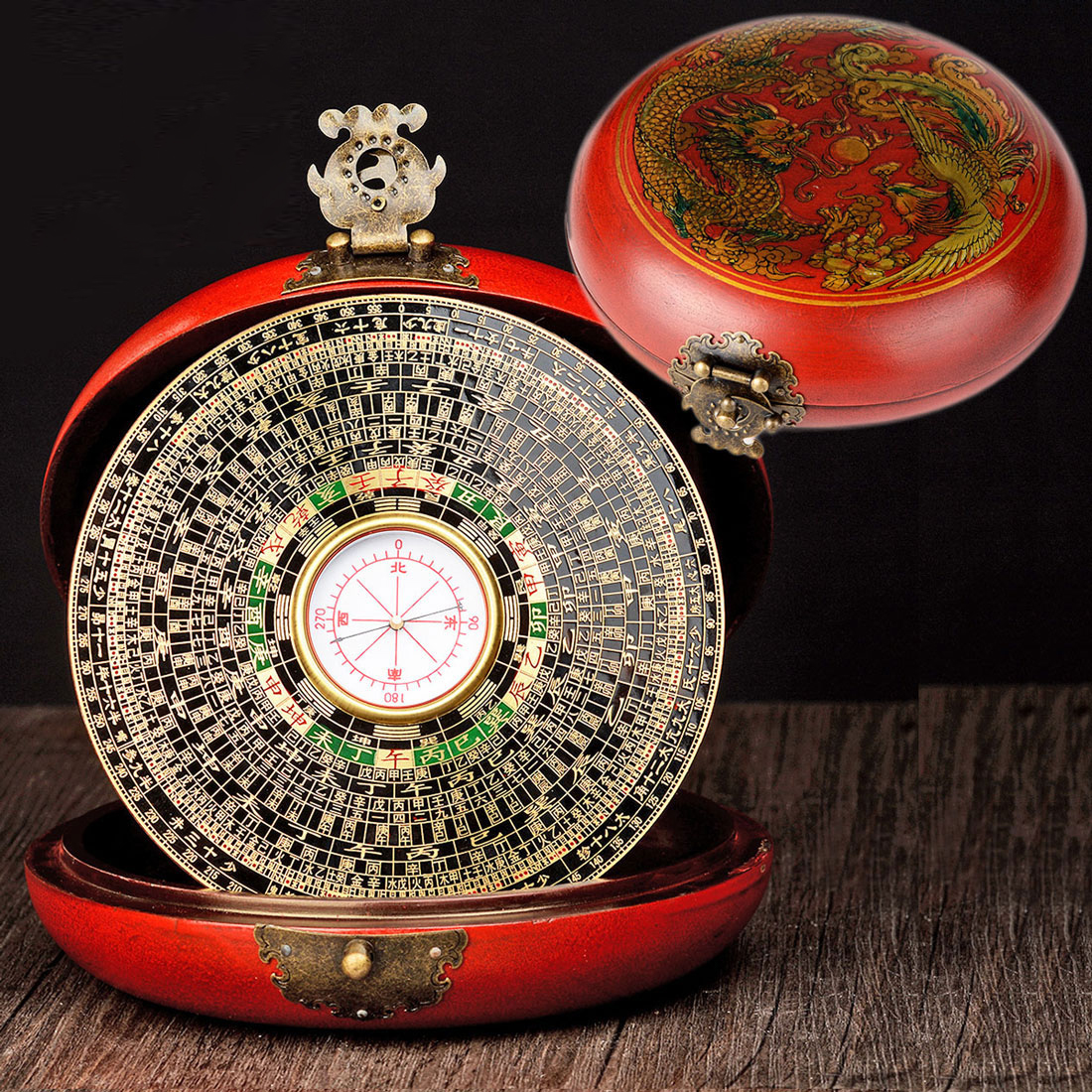 速发罗盘综合盘圆精度铜高随形身小指南针