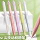 ST刷题笔考试笔顺滑0.5笔芯黑色水性签字笔水笔碳素文具黑笔学生