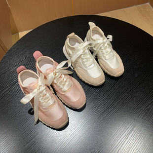 百搭舒适德训鞋 夏新款 女高级感轻便透气运动休闲鞋 内增高6cm