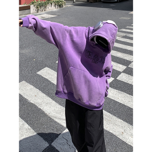 直播品质!  秋冬重磅水洗做旧连帽卫衣 XZ203-SW639-P68.图片