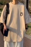 XZ203-T519-P2823夏季新款印花圆领宽松T恤短袖.，男装T恤，星座203