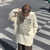 XZ203-MY681-P68秋冬新品印花圆领宽松毛衣针织衫，男装针织衫/毛衣，星座203