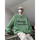 直播品质!23秋冬重磅水洗做旧圆领卫衣XZ203-W613-P58..，男装卫衣，星座203