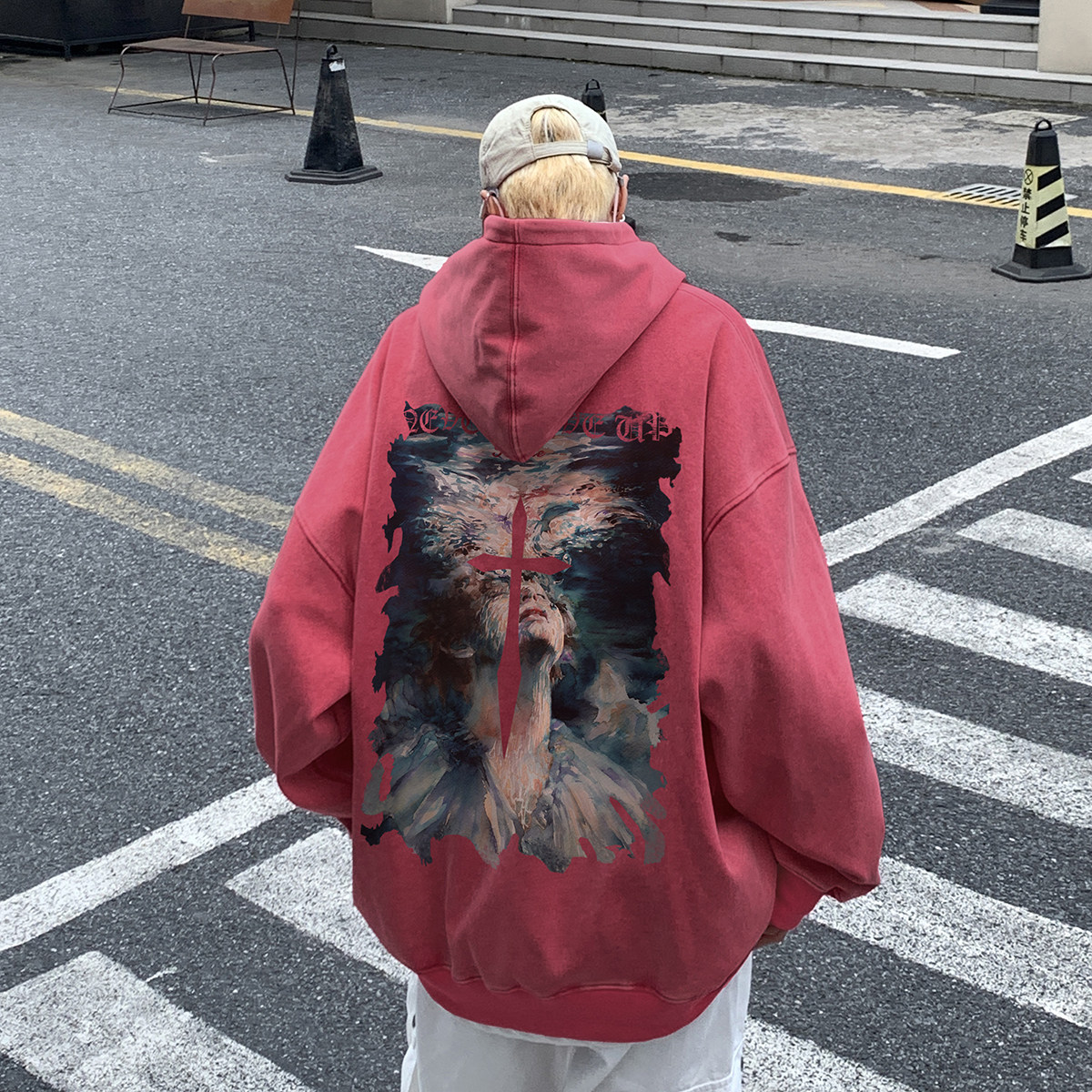 直播品质!  秋冬重磅水洗做旧连帽卫衣 XZ203-SW639-P68图片
