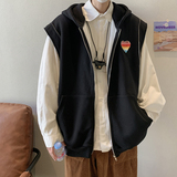 XZ203-W80-P68抖音供货重磅420克加厚婴儿绒连帽马甲卫衣，男装卫衣，星座203
