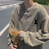 XZ203-CT22-P5523春季水洗做旧全棉长袖T恤货足！控78，男装T恤，星座203