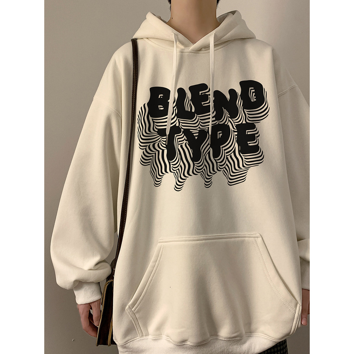 直播品质！重磅连帽宽松卫衣XZ203-W618-P55加绒P65..，男装卫衣，星座203