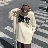 XZ203-MY683-P68秋冬新品印花圆领宽松毛衣针织衫，男装针织衫/毛衣，星座203