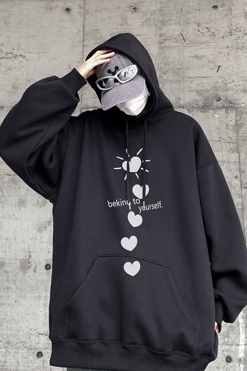 直播品质！重磅加绒新品连帽宽松套头卫衣XZ203-W655加绒-P58.,男装卫衣,星座203