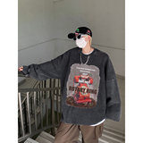 直播品质!秋冬重磅水洗做旧圆领卫衣XZ203-W623-P58.，男装卫衣，星座203