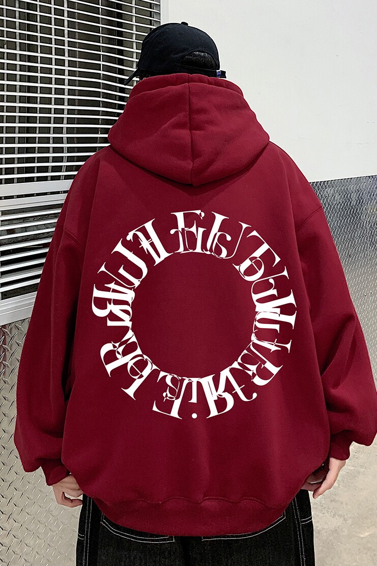 冬装新品加绒加厚连帽印花卫衣XZ203-W99加绒-P60,男装卫衣,星座203