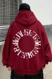 冬装新品加绒加厚连帽印花卫衣XZ203-W99加绒-P60，男装卫衣，星座203