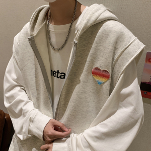 XZ203-W80-P68 抖音供货重磅420克加厚婴儿绒连帽马甲卫衣图片