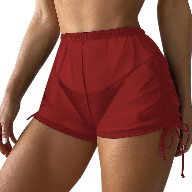 Beach swimming spring swimsuit mesh bikini womens trunks