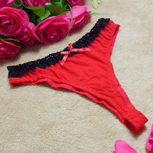 thong hem ladies underwear sexy Hot low wide mesh waist