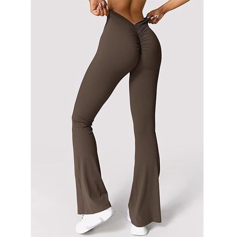 pants hight long ruffle waist slim straight tube trousers