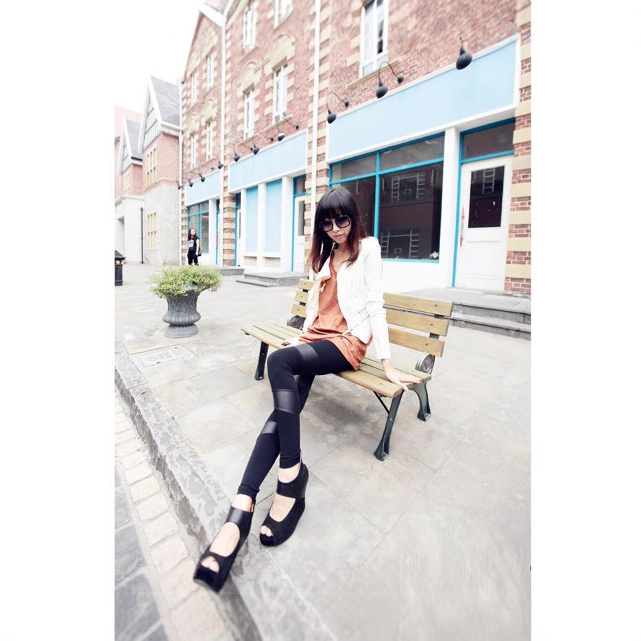silk Thin to imitation milk pants slim leggings women