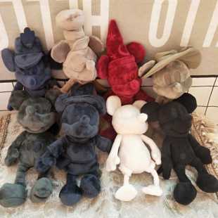 尾货迪士尼KITH八方联名米奇毛绒玩具公仔玩偶珍藏版 一套 限量款