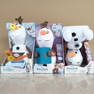 现货冰雪奇缘雪宝玩偶奥拉夫毛绒玩具公仔礼盒娃娃生日礼物30cm