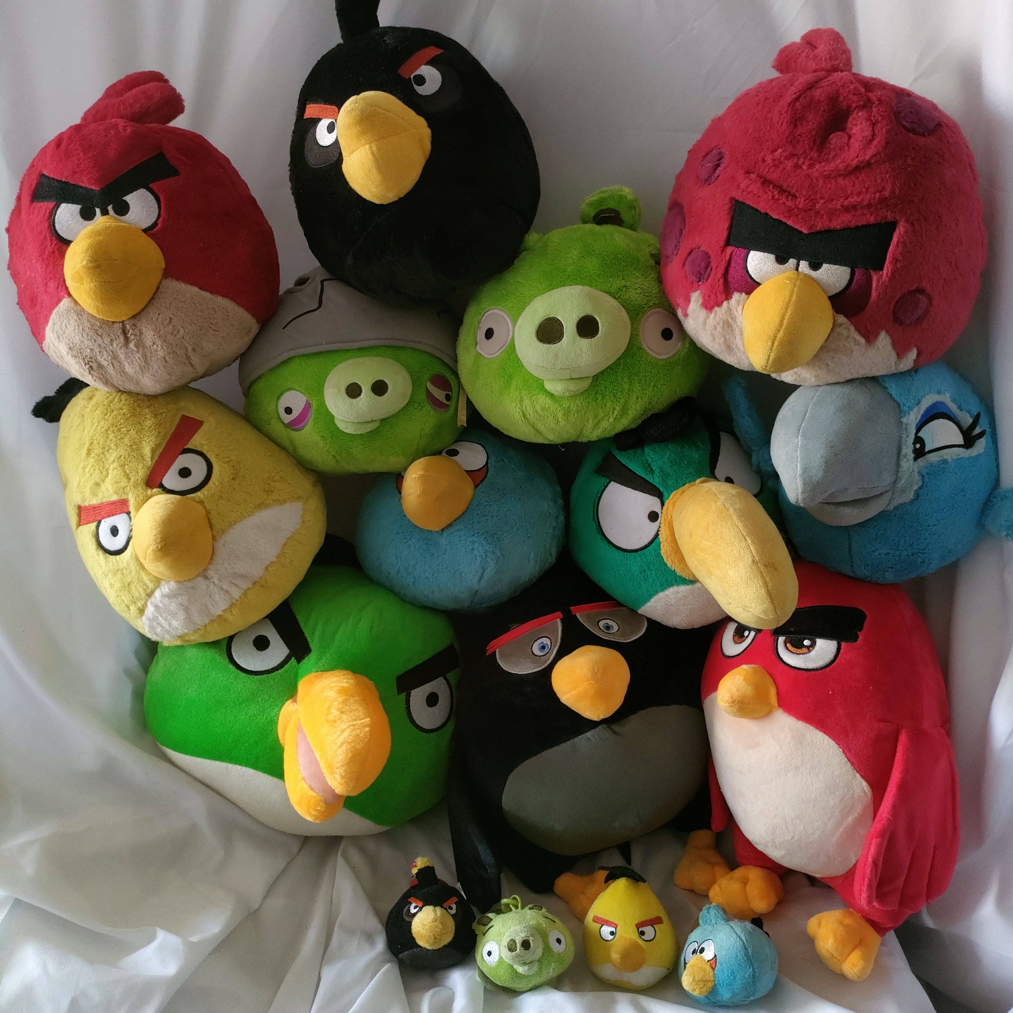 外贸尾单愤怒的小鸟ANGRY BIRDS毛绒玩具公仔玩偶摆件生日礼物