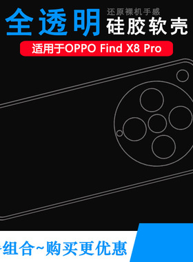 适用OPPO Find X8 Pro包边手机壳X8 Pro 5G保护套PKC110/CPH2659透光好纤薄柔韧度不变色防磕碰防水后盖减震