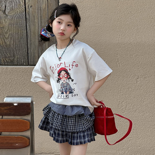 女童时尚套装洋气时髦裙子2026超火夏装儿童夏季新款夏天好看衣服