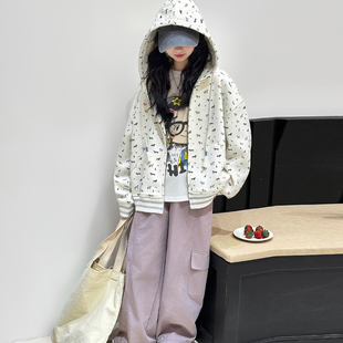 女童超好看韩系外套春秋款2026新款女大童韩版休闲儿童春装棒球服