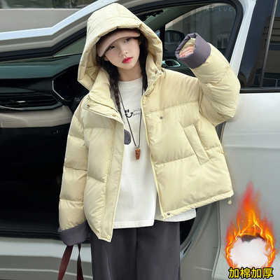 女童棉服冬装2025新款大童女孩加厚外套棉袄今年流行爆款羽绒棉衣