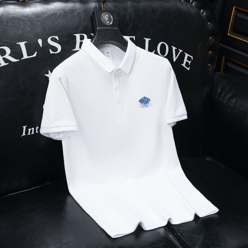 欧货高品质珠地棉2023夏季新款男士短袖POLO衫828-P75绿沙发,男装Polo衫,钱塘6009(原3017)