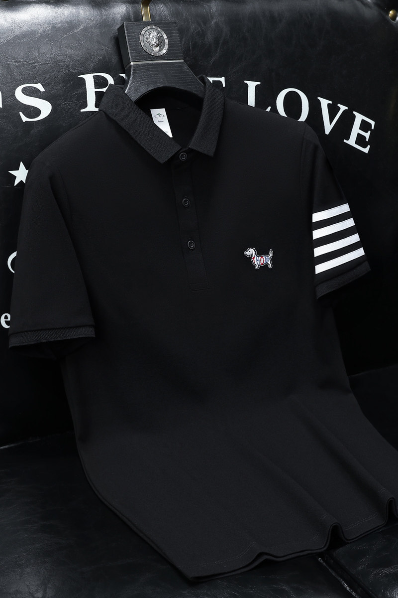 欧货高品质珠地棉2023夏季新款男短袖POLO衫998805-P75白沙发,男装Polo衫,钱塘6009(原3017)