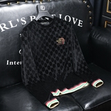 2023秋冬新款欧货潮流金丝绒压花刺绣男士卫衣9512P90黑沙发，男装卫衣，钱塘6009(原3017)