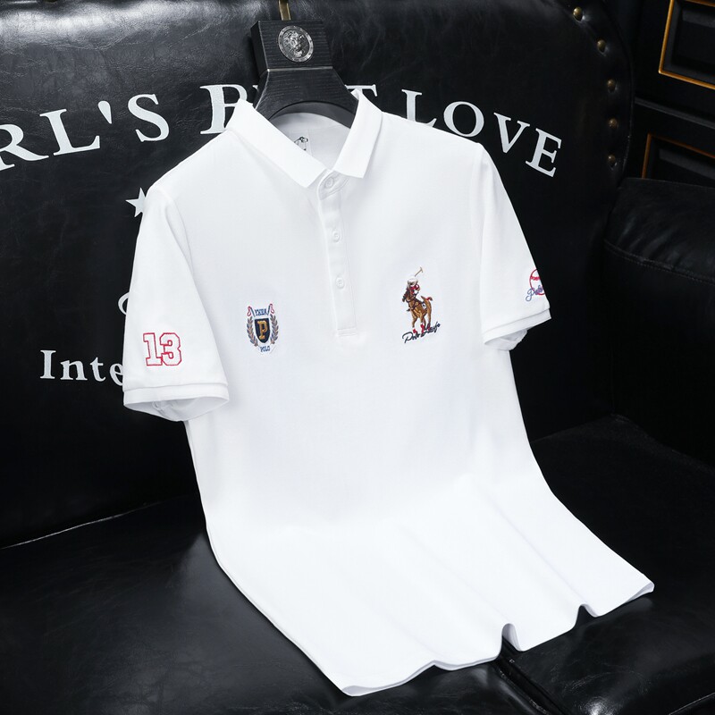 欧货高品质珠地棉2023夏季新款男短袖POLO衫998803-P75黑沙发,男装Polo衫,钱塘6009(原3017)
