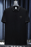 欧货高品质丝光棉2023夏季新款男士短袖POLO衫672-P75白沙发，男装Polo衫，钱塘6009(原3017)