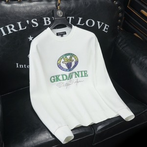 2025沙发四季款纯棉男士立领潮流刺绣时尚卫衣QT6009-9081-P125,男装卫衣,钱塘6009(原3017)