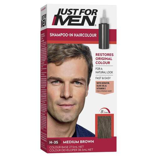 JustforMen男士染发剂自然棕色