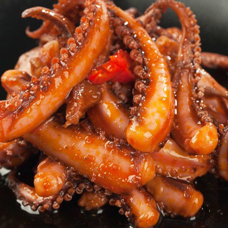 香辣鱿鱼零食小吃休闲食品解馋即食海鲜熟食好吃的香辣铁板鱿鱼须