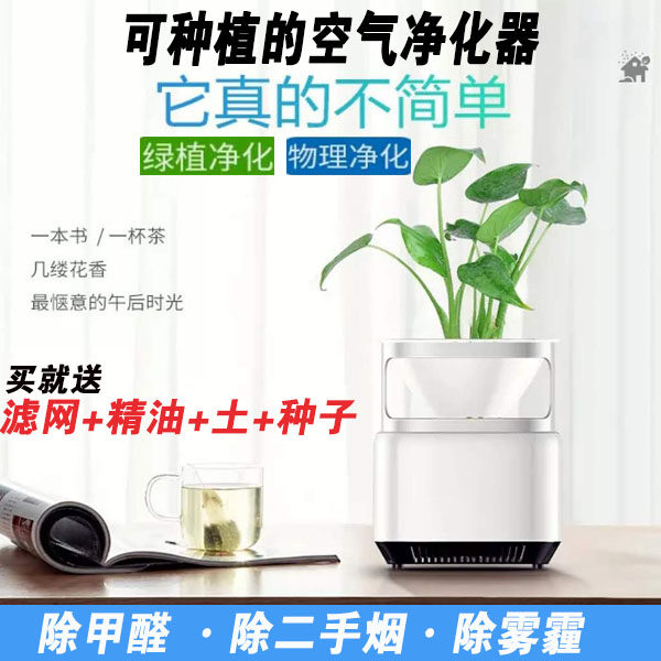 卧室桌面空气净化器迷你小型家用办公室负离子除甲醛除二手烟异味