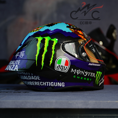 AGV平等机车碳纤维摩托车头盔