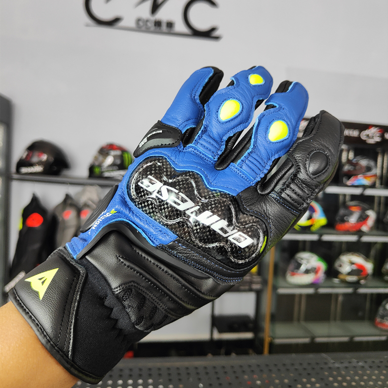 丹尼斯机车摩托车碳纤维骑行手套