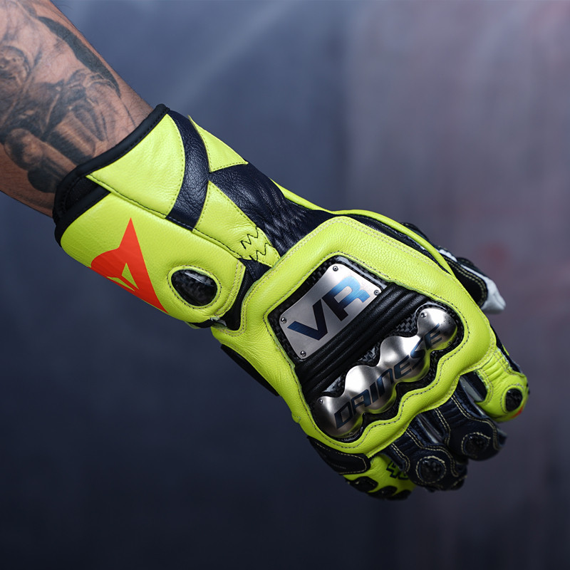 DAINESE FULLMETAL 6 ROSSI丹尼斯VR46罗西钛合金机车竞技长手套