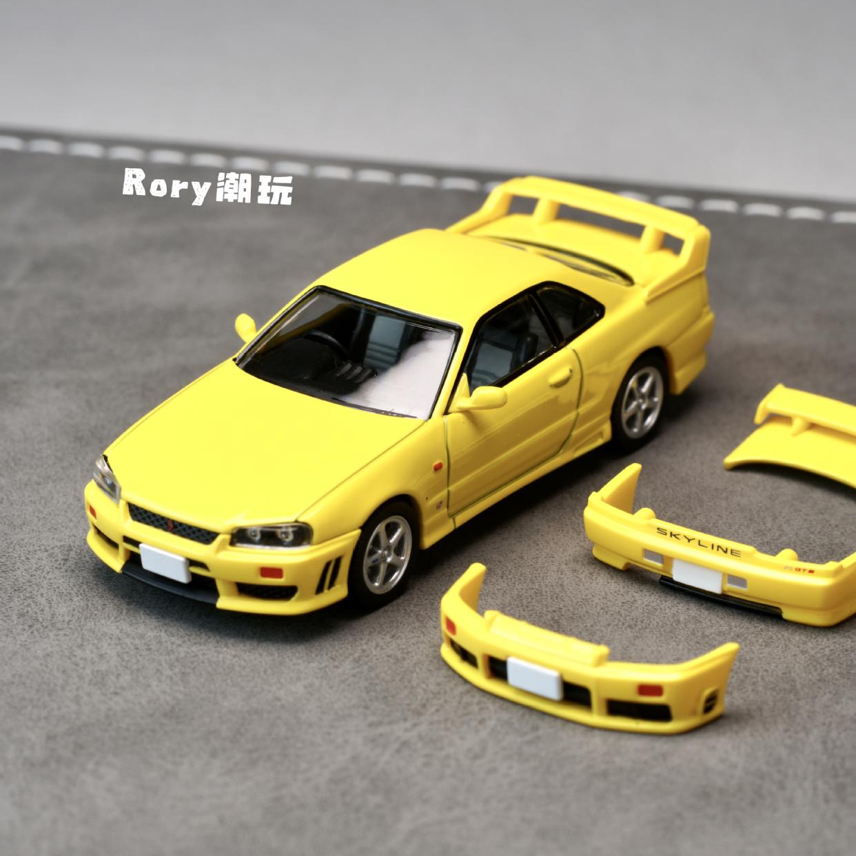 tlv日产GTT ER34 25GT-Turbo GTR车模1:64汽车模型 多美卡TOMYTEC