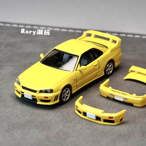 tlv日产GTT ER34 25GT-Turbo GTR车模1:64汽车模型 多美卡TOMYTEC