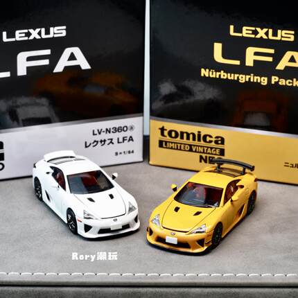 tlv 雷克萨斯LEXUS N360a LFA 纽博格林 1:64车模 多美卡TOMYTEC