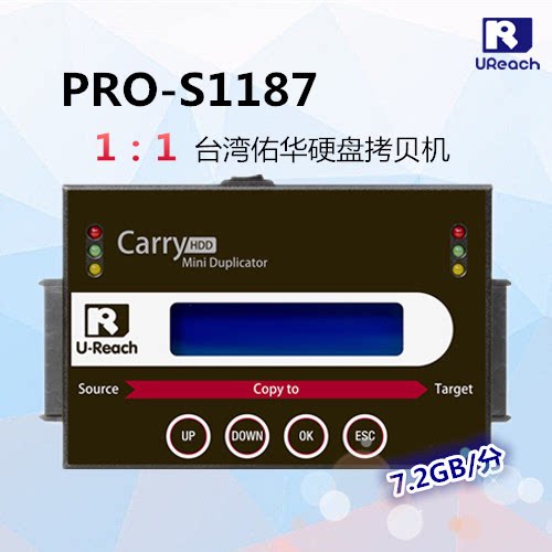 佑华高速硬盘拷贝机 加密系统数据复制 支持AI智能 PRO-S1187