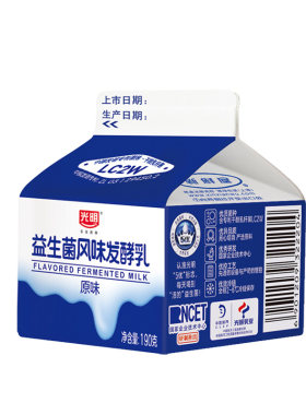 光明新鲜屋原味190g风味酸奶