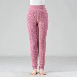 冬季老太太德绒棉裤奶奶东北防寒家居睡裤女老人加厚保暖长裤束脚